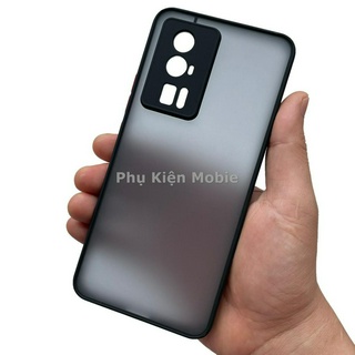 Ốp lưng cứng nhám mờ viền silicon bảo vệ camera cho Xiaomi Redmi K60/ K60 Pro