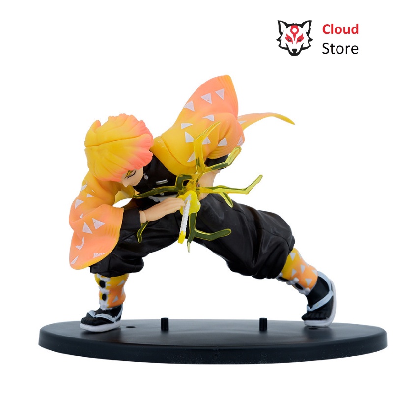 Mô hình Zenitsu tư thế chiến đấu,thanh gươm diệt quỷ, mô hình kimetsu no yaiba, figure anime kimetsu no yaiba