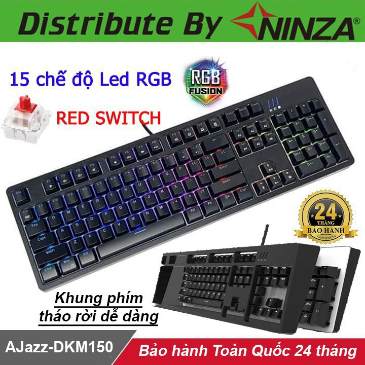Bàn phím cơ AJAZZ DKM150 - Phím cơ AJAZZ DKM150 Red Switch Led RGB | BigBuy360 - bigbuy360.vn