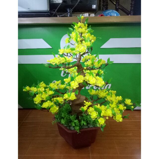 Cây hoa mai đá pha lê thành phẩm