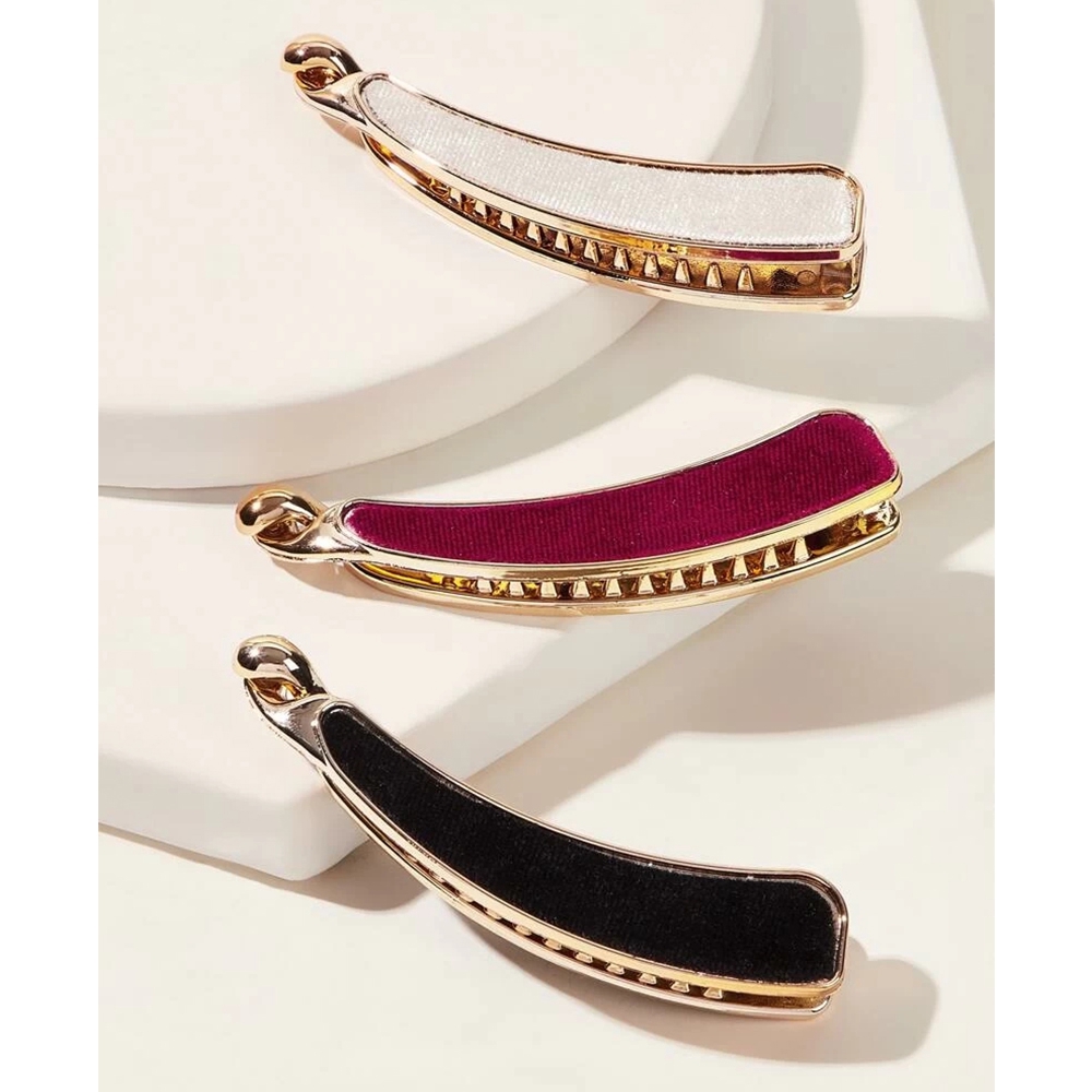 Kẹp Tóc Màu Trơn Thời Trang Cho Nữ