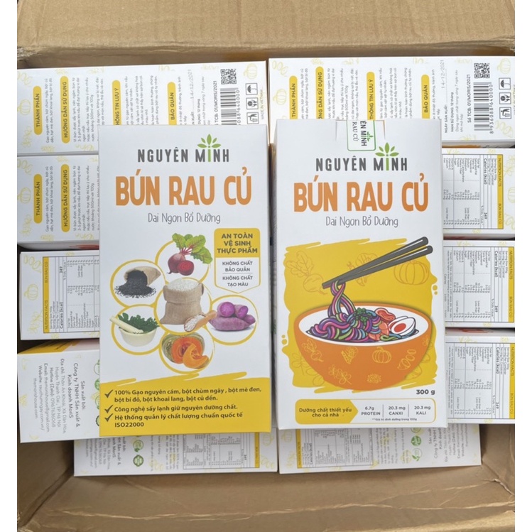 Bún rau củ Nguyên Minh vị tổng hợp 300g - Bún ngon sạch cho bé và cả nhà