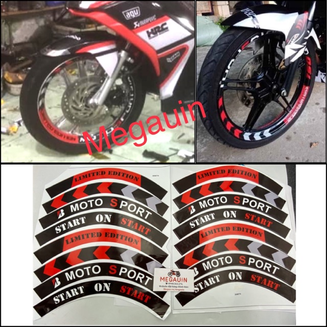 DECAL DÁN VÀNH BẢN TO MÂM ĐÚC CHO EXCITER, WINNER X