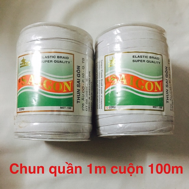Chun quần 1cm dài 100m Sài Gòn Nam Phong