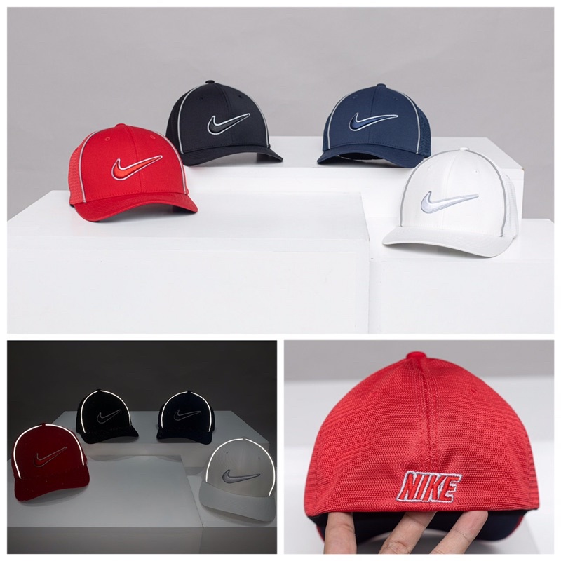 Mũ Nón kết lưỡi trai Nike kaki pha lưới cao cấp, sẵn4 màu thời trang, cá tính, form đẹp