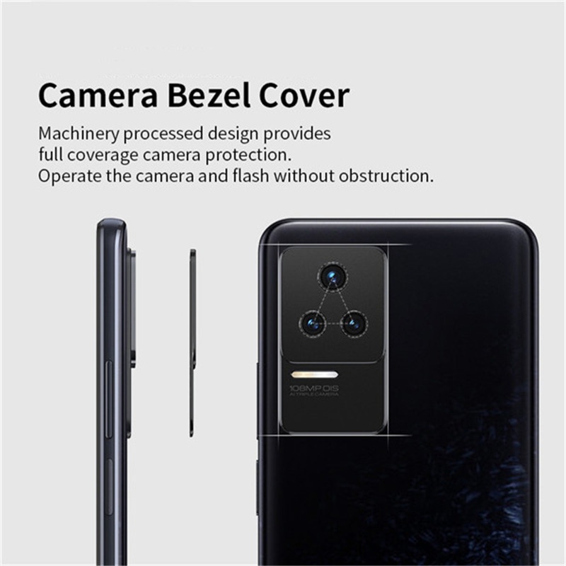 Ốp Điện Thoại Chống Trầy Xước Có Vòng Kim Loại Bảo Vệ Ống Kính Máy Ảnh Cho Xiaomi Poco F4 GT Redmi K60 K40S K50 Pro Ultra