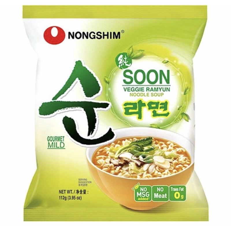 Mì Ăn Liền Nongshim Soon Veggie Chay 112G