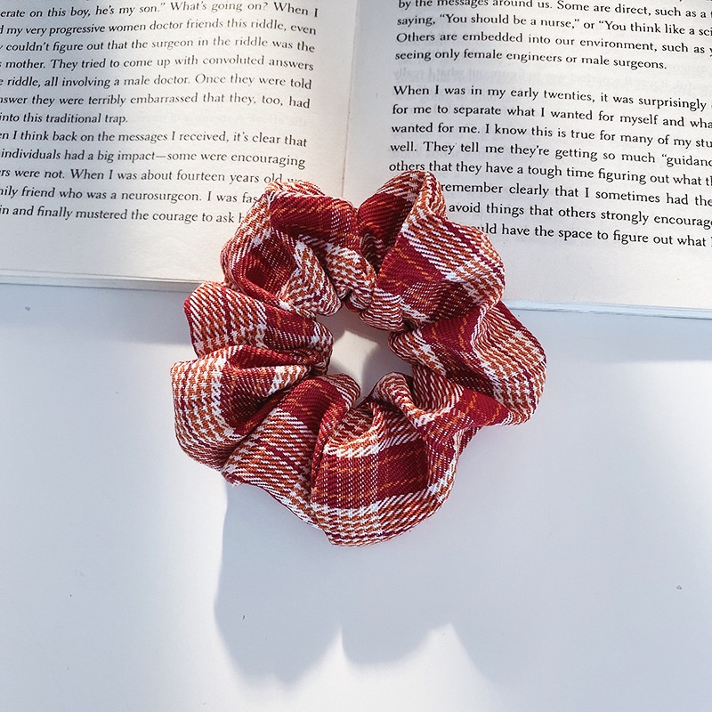 Dây buộc tóc scrunchies kẻ sọc nhiều mẫu đa dạng cột bền tới khi hư