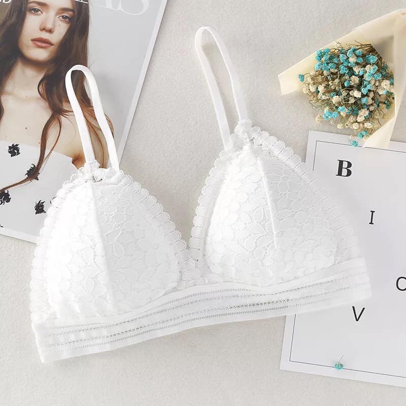 Áo Lót Nữ ❤️FREESHIP❤️ Áo bra gân tăm viền ren ôm nâng ngực sexy điệu đà - Bra 8832