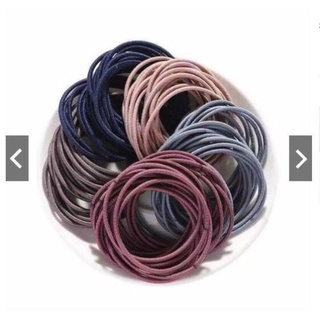 Set 100 Dây Chun Buộc Tóc - Có túi zip G5