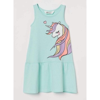 Váy ngựa pony xanh ngọc bé gái
