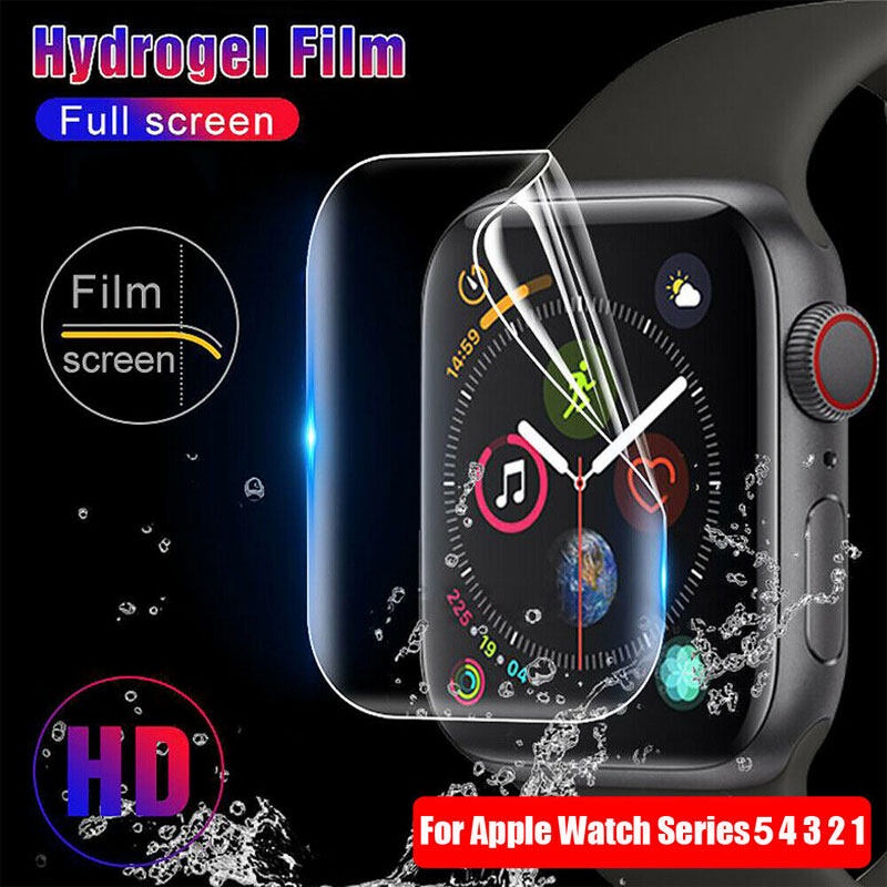 【Vn new】 hydrogel screen protector covers the entire watch I smart clock 5 4 3 2 1 protective film for Apple Watch 40mm 44mm 38mm 42m