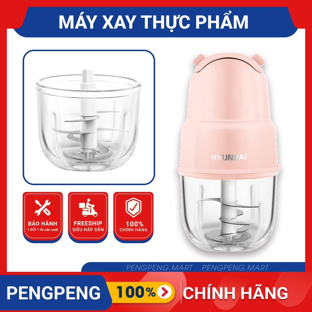 Máy xay thịt đồ ăn dặm cho bé, xay tỏi ớt đa năng chính hãng phiên bản cấp HYUNDAI - PengPeng Mart
