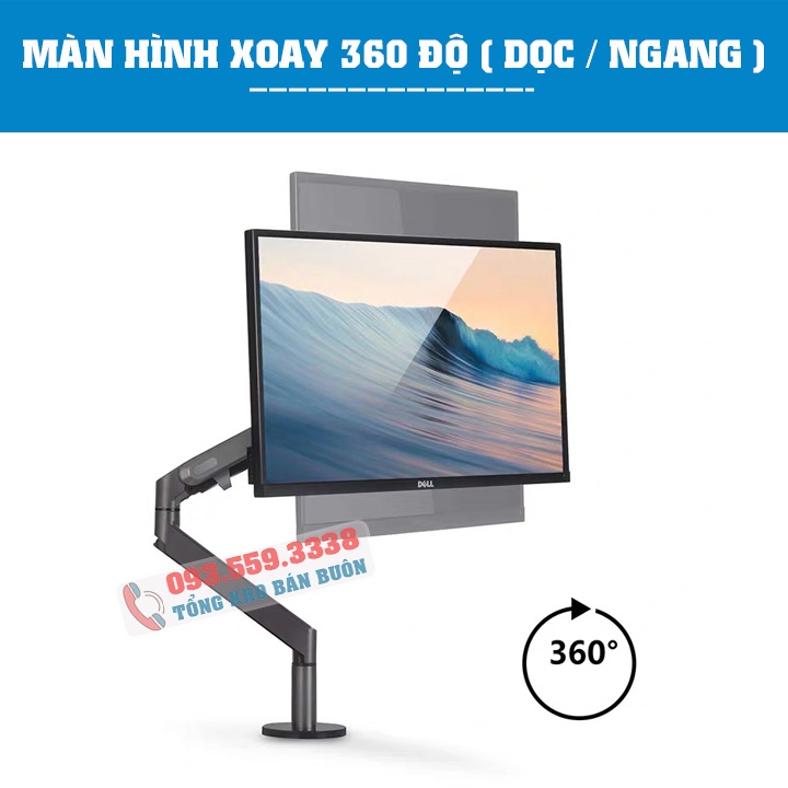 Giá Treo Màn Hình Máy Tính i-Bracket Z1 17 - 32 inch / Hợp Kim Nhôm [Cao Cấp Hơn NB F100A  - Human Motion T7 ]