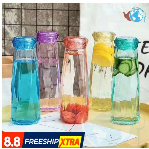 [Rẻ vô địch] Chai nước thủy tinh cao cấp đựng nước hoa quả, sinh tố, nước ép trái cây Diamond 480ml , hàng loại 1 | BigBuy360 - bigbuy360.vn