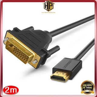 Ugreen 10135 - cáp hdmi sang dvi 24+1 dài 2m - dây dvi-d sang hdmi chính hãng