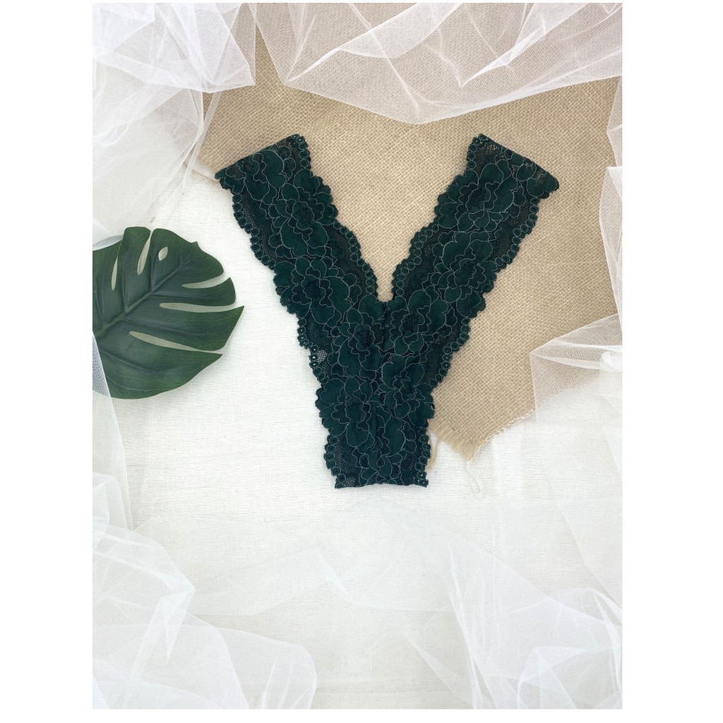 👙 Bra thiết kế 👙 Bộ đồ lót ren sexy nữ xanh lá có mút hàng thiết kế, mang vào như không mang | BigBuy360 - bigbuy360.vn