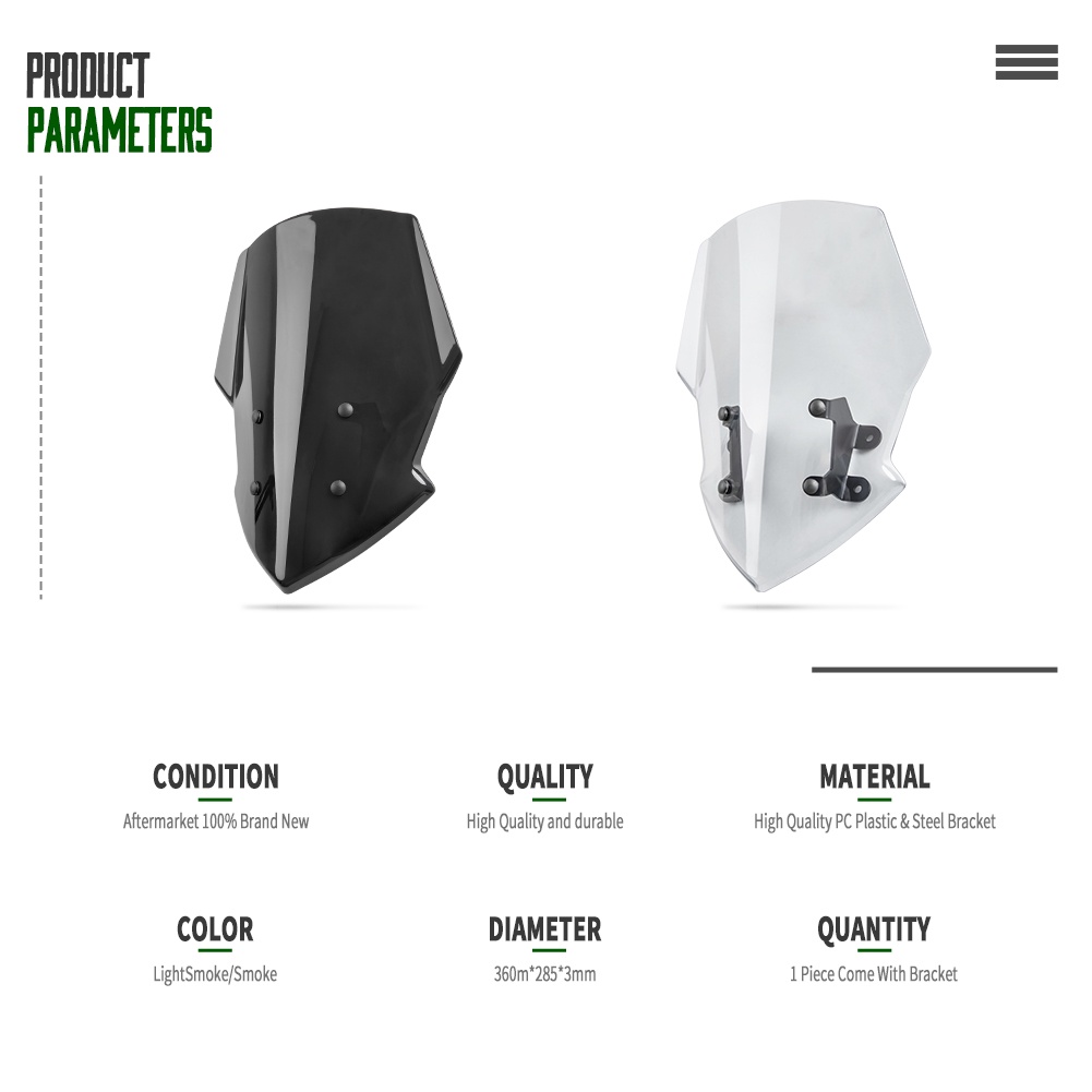 Kính Chắn Gió Chuyên Dụng Cho Xe Mô Tô Yamaha MT 15 MT15 MT-15 2019 2020 2021 2022 2023