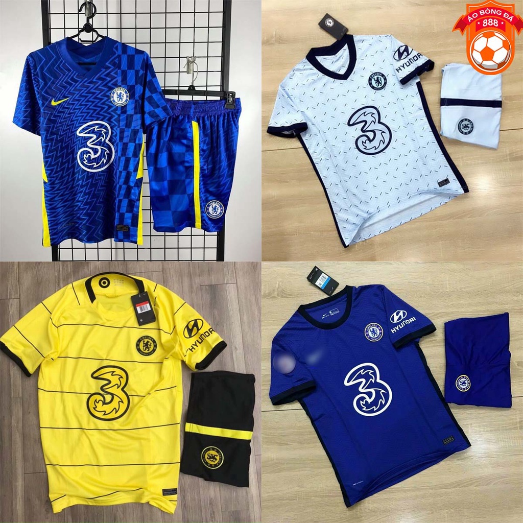 ✾Áo Bóng Đá CLB Chelsea - Nhiều Màu Chuẩn Mẫu Thi Đấu Vải Polyester Thái Gai Lưới