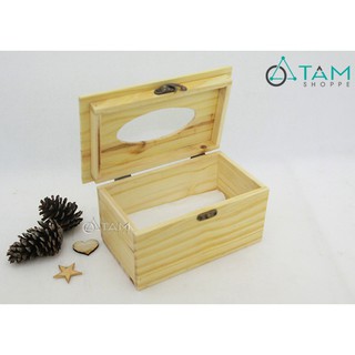 Hộp đựng khăn giấy gỗ TNS2 TAN