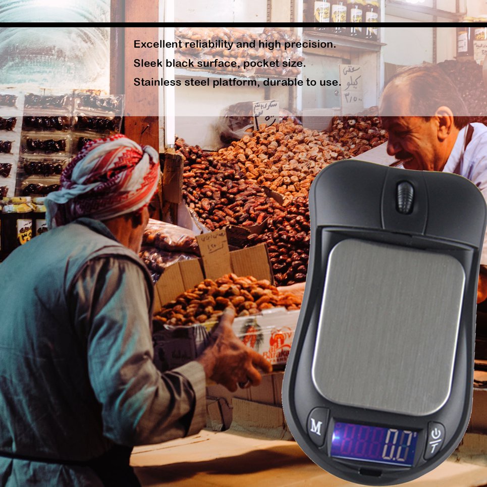 100g x 0.01g Digital Pocket Scale Portable Precision Scales Mouse Style New