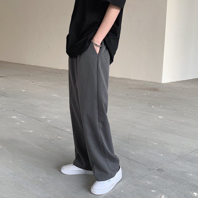Quần Dài Dáng Suông Rộng Phong Cách Thời Trang Hàn Quốc Cho Nam Giới