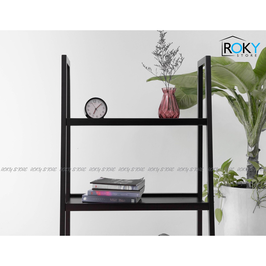 KỆ SÁCH DÁNG CHỮ A MÀU ĐEN 100%  3 TẦNG - A BOOK SHELF 3F BLACK