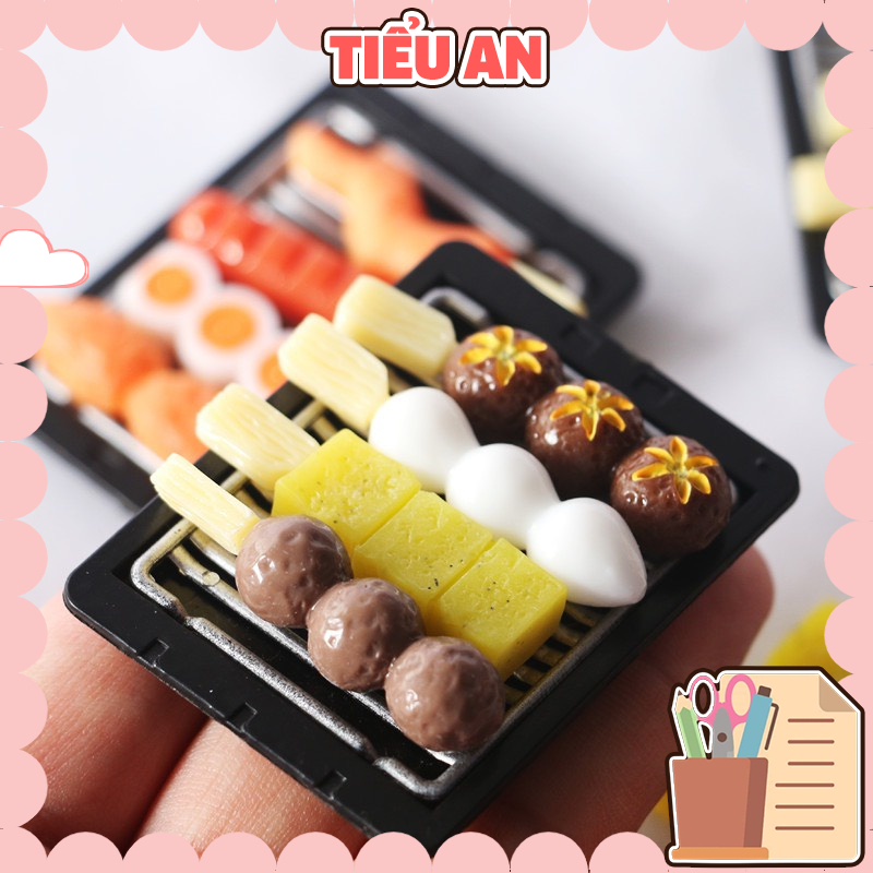 Charm  slime/ Dụng Cụ Charm Trang Trí  Hình Xiên Cây Đồ Ăn
