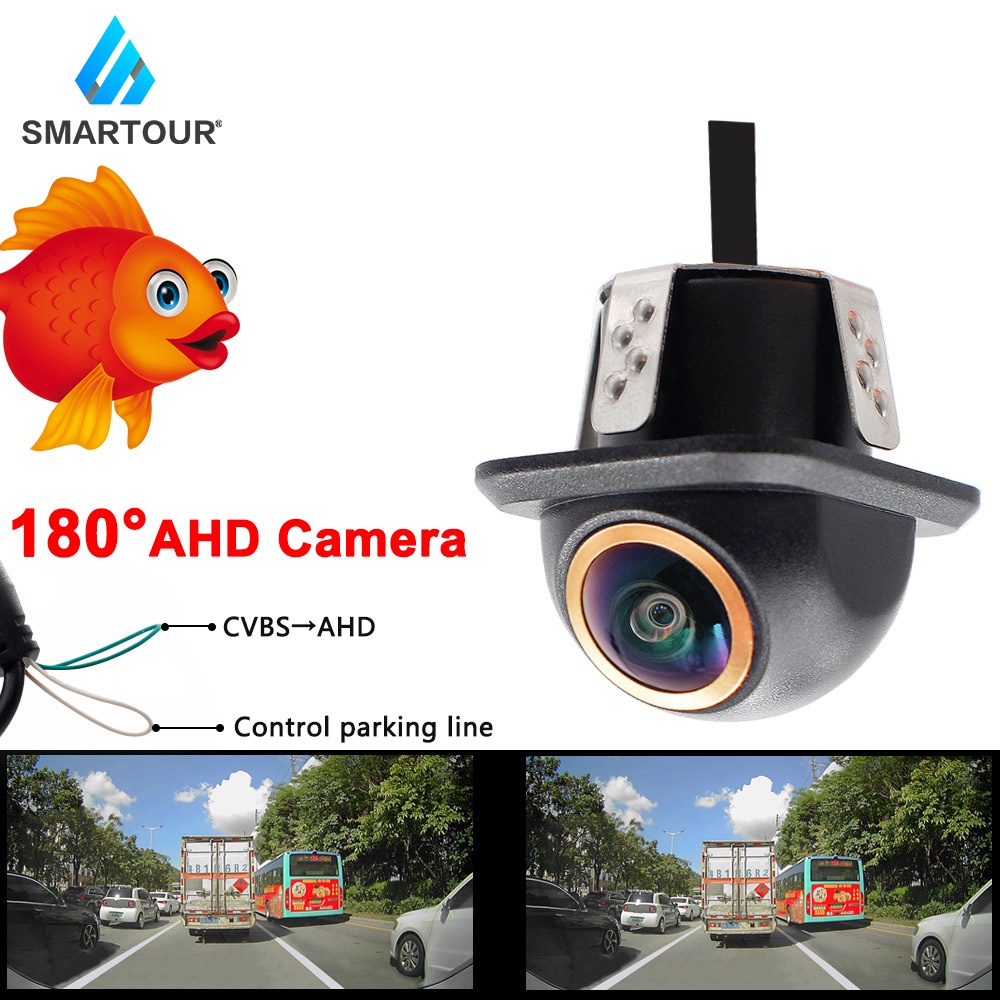Camera lùi xe góc rộng 180 độ thông minh hỗ trợ định vị Android và phụ kiện