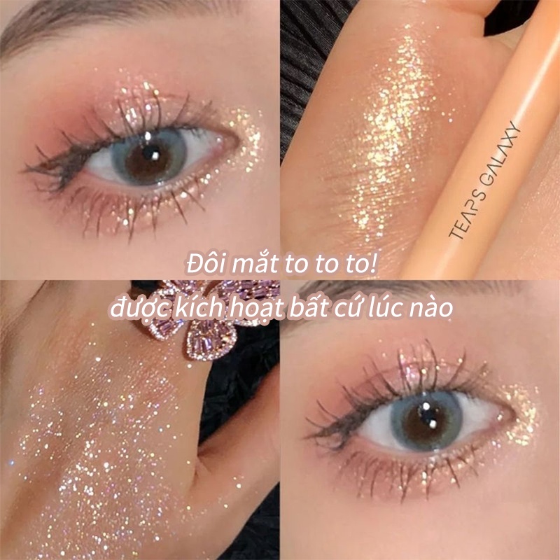 Bút phấn mắt nhũ lấp lánh kim tuyến trang điểm bền màu không phai
