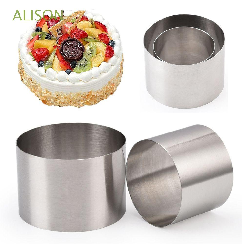 Khuôn Cắt Bánh Hình Tròn Bằng Thép Không Gỉ 5/6/8/10CM Có Thể Tái Sử Dụng
