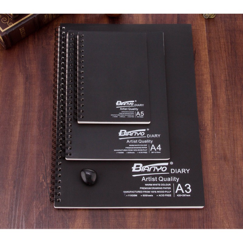 Sổ Vẽ Phác Thảo, Sketch Book Hãng Bianyo Tập A5/A4/A3