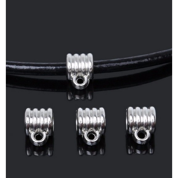 Set 40 Hạt Cườm Mạ Vàng / Bạc 6mm Dùng Làm Trang Sức DIY