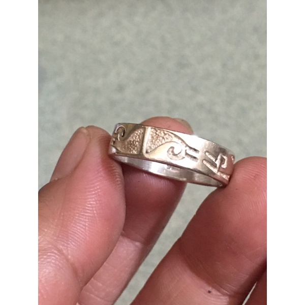 Nhẫn bạc kiểu Unisex si tuyển Nhật