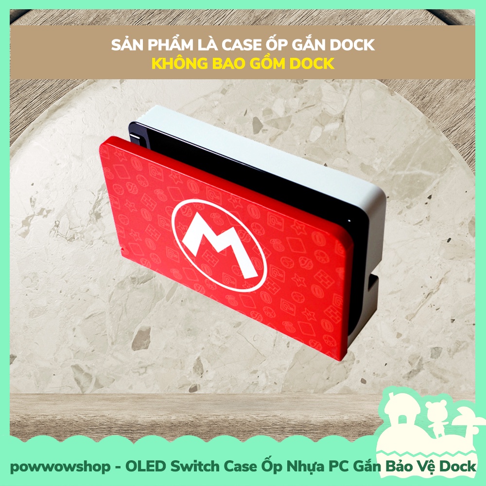 [Sẵn VN - Hỏa Tốc] OLED Case Ốp Gắn Bảo Vệ Dock Nhựa PC Cho Máy Game Nintendo Switch OLED Phong Cách Gaming
