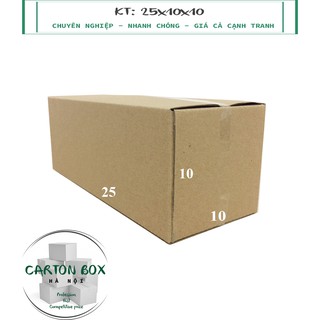 Combo 100 hộp carton cod 25x10x10cm