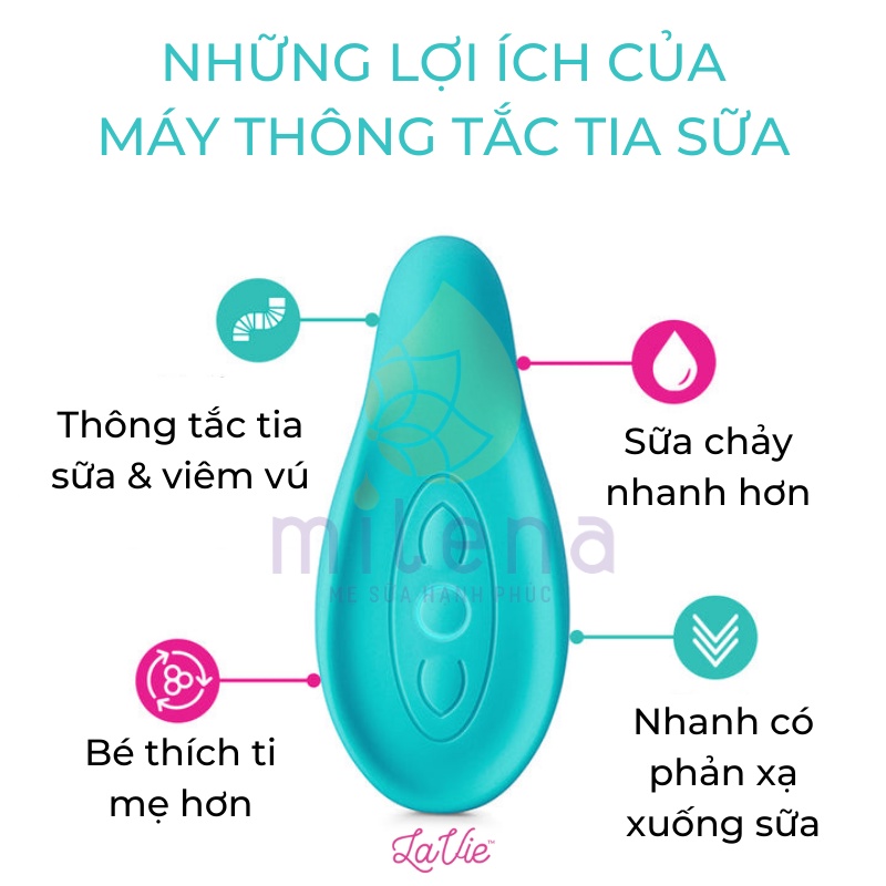 Máy thông tắc tia sữa Lavie tự làm dễ dàng hiệu quả tức thời an toàn ít đau ngừa tái phát hút sữa nhanh [chính hãng Mỹ]