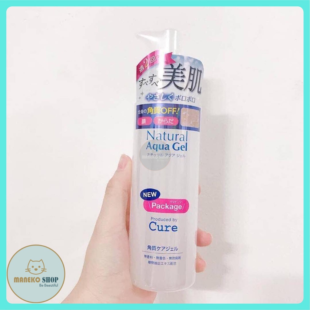 Cure Natural Aqua Gel - Tẩy da chết, tế bào chết cho da thường và da nhạy cảm