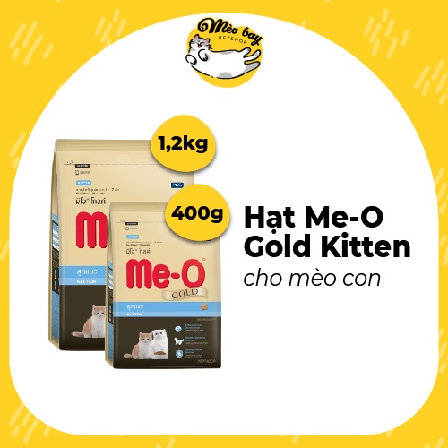 Hạt thức ăn cho mèo Me-O Gold Kitten - Thức ăn dành cho mèo con thông minh vượt trội