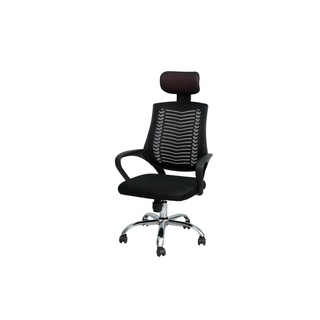 Ghế văn phòng lưng lưới có gối tựa đầu,chân xoay 013