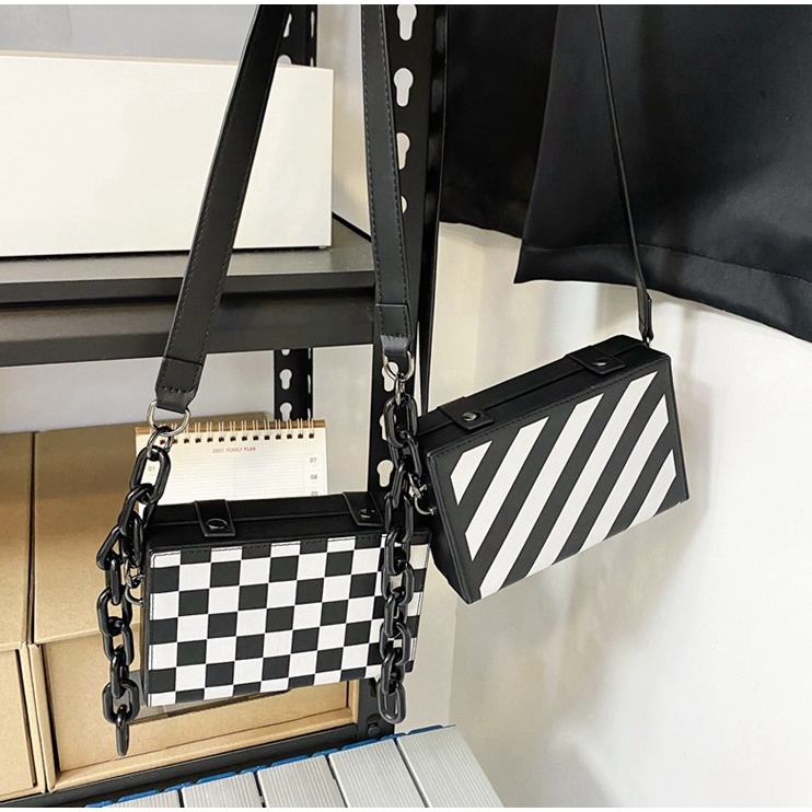 Túi Đeo Chéo siêu bền thời trang nam nữ Bias Bag Kuu Clothes Màu Bạc chống thấm nước tùy ý điều chỉnh - Túi Bias Bag