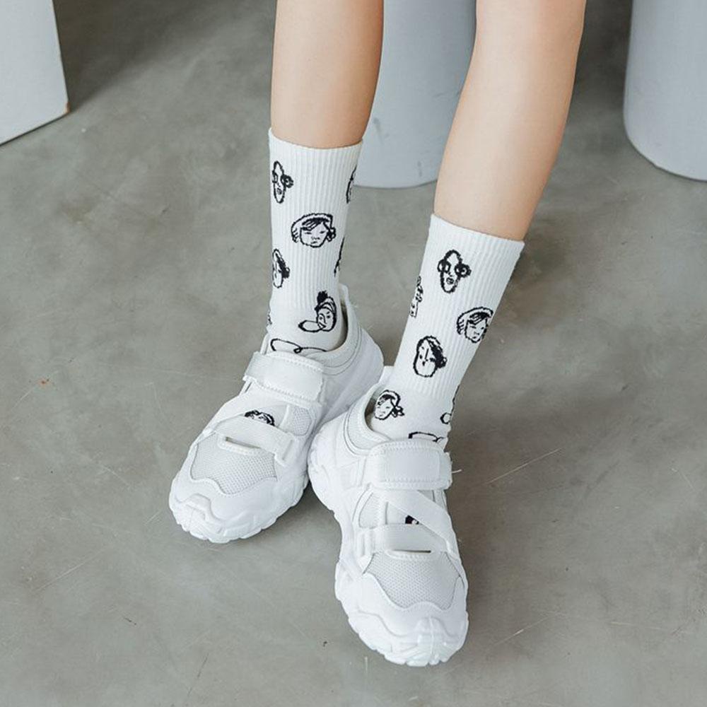 Vớ Cotton Cổ Cao In Chữ Thời Trang Mùa Xuân Xinh Xắn Cho Bé Gái
