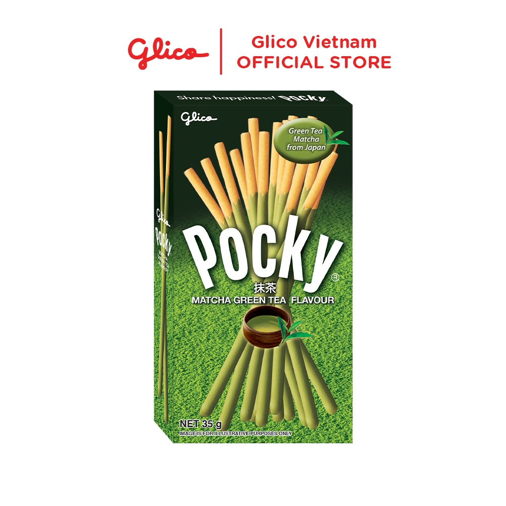 Bánh que phủ kem nhiều vị GLICO Pocky (Combo 10 hộp - 2 socola 2 dâu 2 cookie 2 matcha 2 double choco)