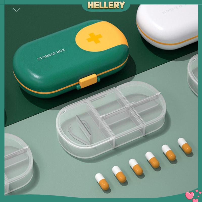 Hộp Đựng Thuốc Di Động Kèm Dao Cắt Tiện Dụng Mang Theo Du Lịch