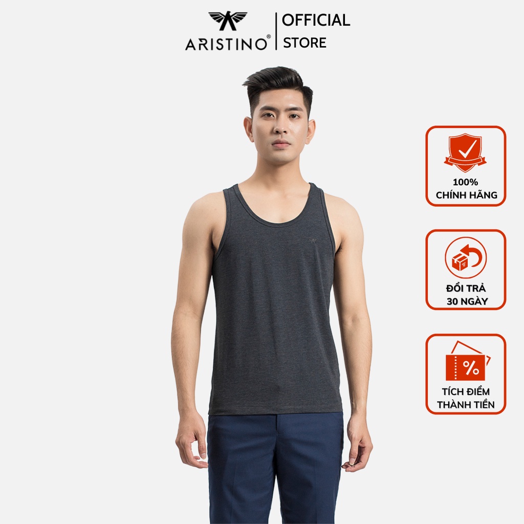 Áo tank top Aristino Slim Fit ôm vừa vặn, tôn dáng cơ thể ATT008S9