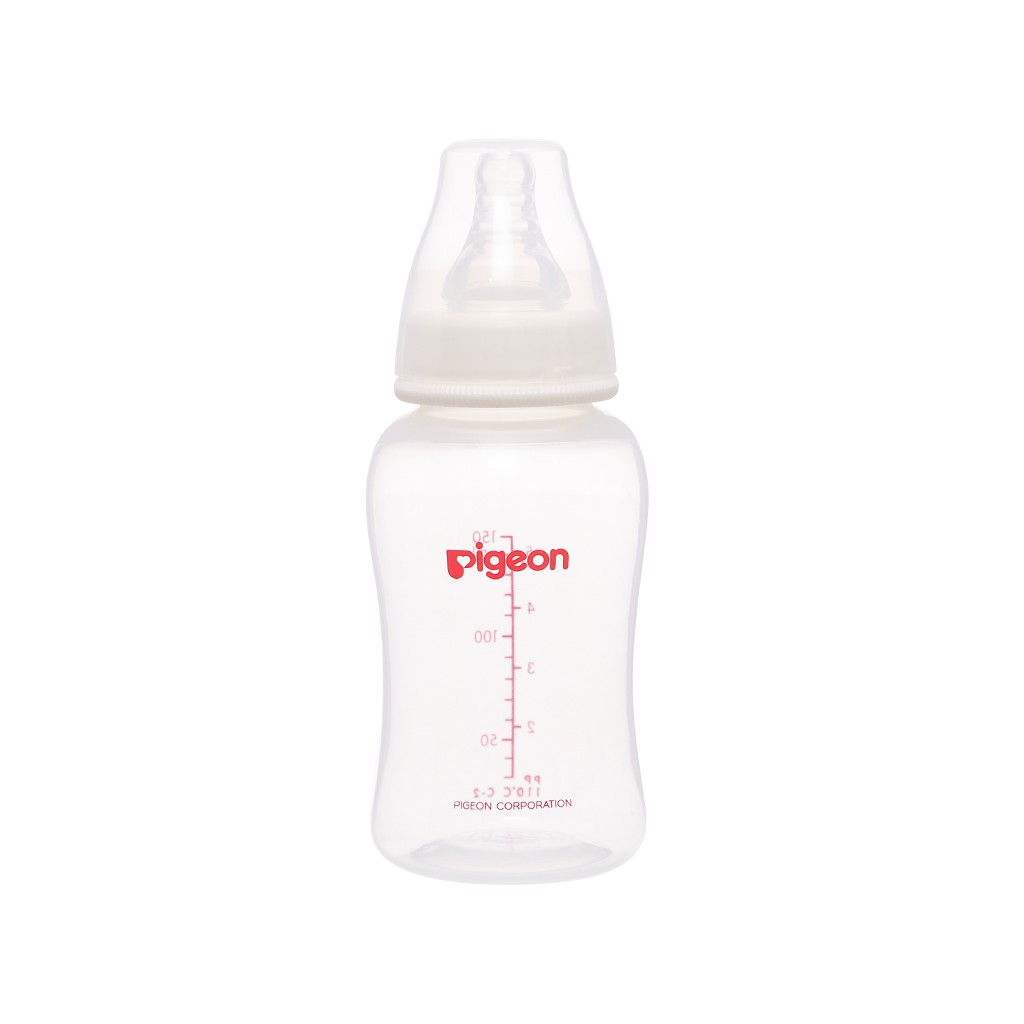 Bình sữa cổ hẹp Pigeon PP Streamline 150ml