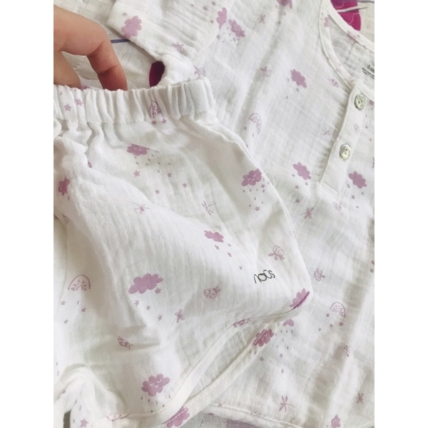 Bộ Cộc tay bé từ 3-6  tháng đến 18/24 tháng chất mát mềm