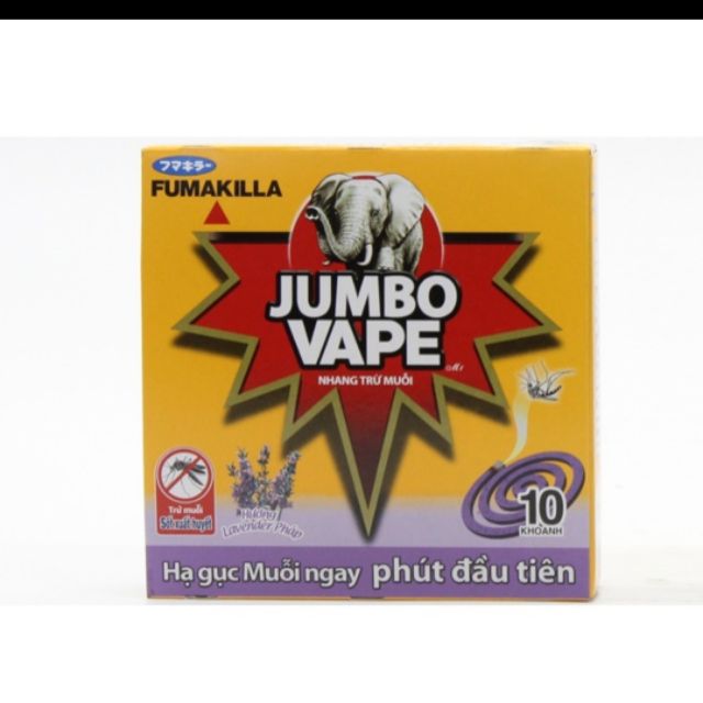 Nhang trừ muỗi Jumbo Vape M1 Lavender hoặc hương Lài hộp 10 khoanh