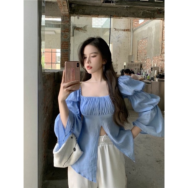 [ HANG ORDER ] Áo tay phồng xanh biển | BigBuy360 - bigbuy360.vn