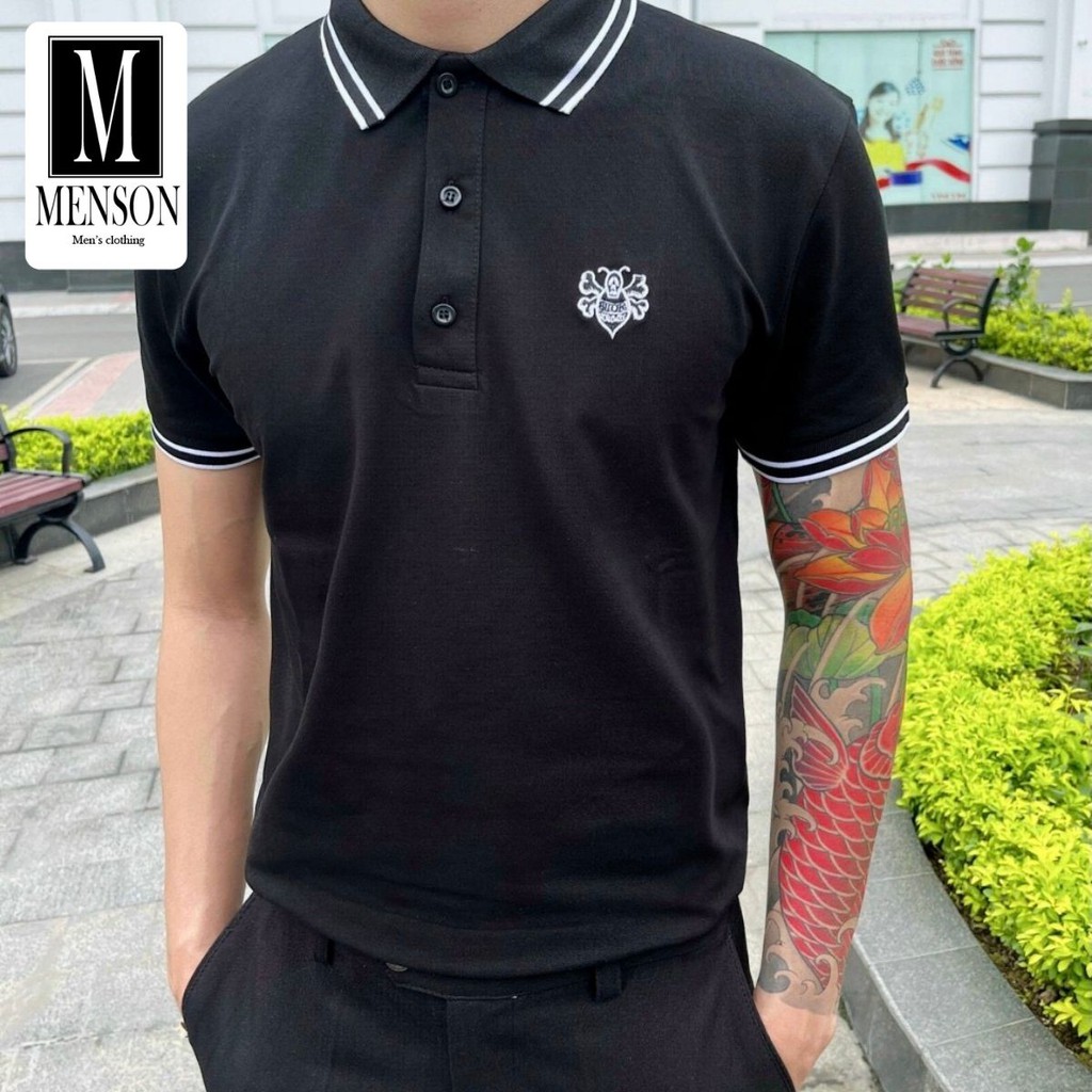 ⭐️HÀNG HIỆU⭐️Áo phông nam có cổ mùa hè chất mát - Áo polo nam cotton xuất xịn, co giãn ôm body MENSON M-6009